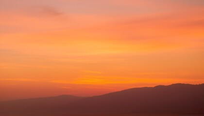 Obraz premium 바다에서 보는 저녁 노을