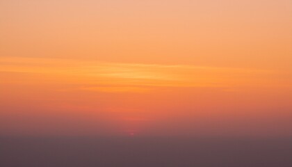 Obraz premium 바다에서 보는 저녁 노을