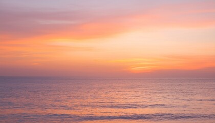Obraz premium 바다에서 보는 저녁 노을