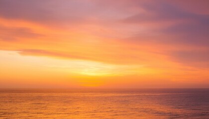 Obraz premium 바다에서 보는 저녁 노을