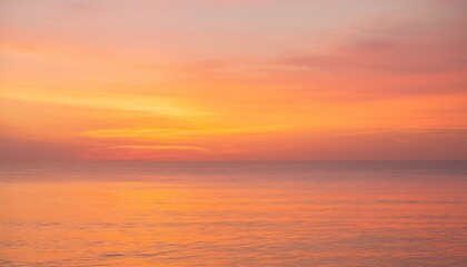 Obraz premium 바다에서 보는 저녁 노을