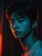 Japanese men in the 80s and 90s style

