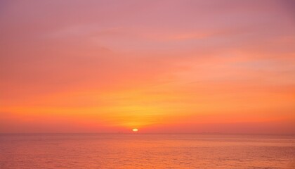 Naklejka premium 바다에서 보는 저녁 노을