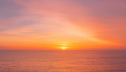 Obraz premium 바다에서 보는 저녁 노을