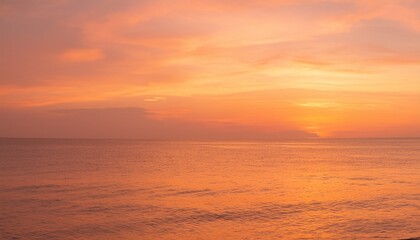 Naklejka premium 바다에서 보는 저녁 노을