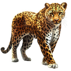 leopard clipart, on a transparent background