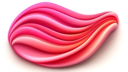 Abstract vibrant flow of swirling forms in shades of pink and gradient