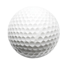 Golf ball isolated on a transparent background,