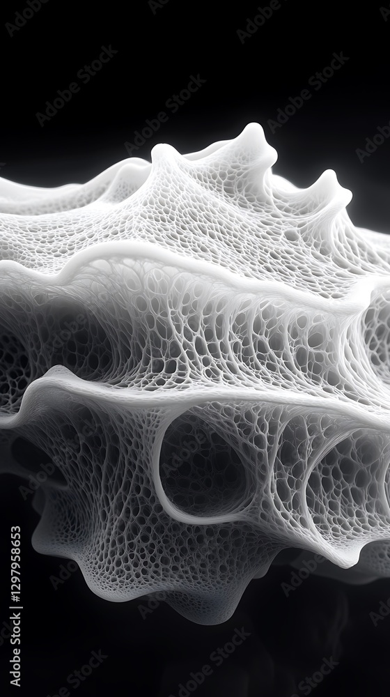 Poster delicate interconnected cellular structure with a mesmerizing aesthetic
