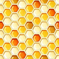 Honeycomb texture background golden yellow honey sweet pattern bee art food hive cells golds shape