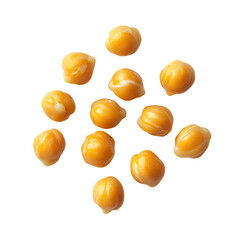 Chickpeas on transparent background