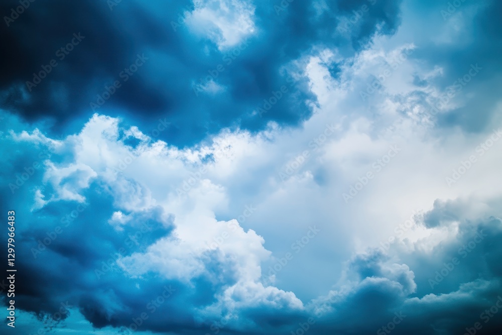 Aufkleber captivating cloud formations dance across the sky at dusk, creating a mesmerizing twilight atmospher