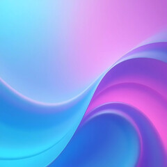 Abstract Fluid Waves in Neon Gradient