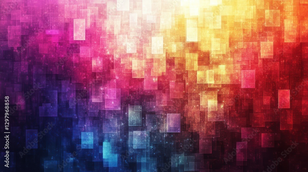 Poster abstract colorful square pattern background.