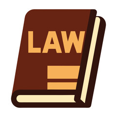 law book icon  vector image 
