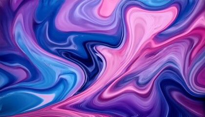 Fototapeta premium 형형색색의 물감이 자연스럽게 섞이며 마블링 효과를 형성하는 패턴