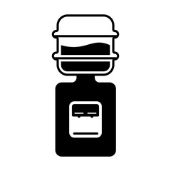 Water Dispenser - Essential Kitchen Preparation Vector Silhouette