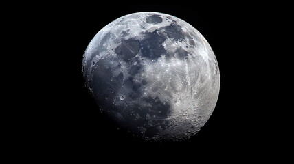 moon with craters extreme close-up