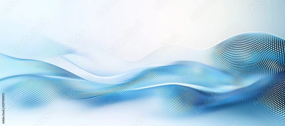 Aufkleber a calming abstract background featuring soft blue waves, perfect for use in design projects, website
