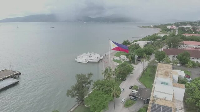 Subic Bay is a picturesque deep-water harbor in the Philippines, known for its stunning beaches, vibrant marine life, and rich history as a former U.S. naval base, perfect for tourism and recreation.