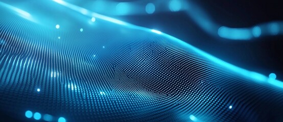 A captivating abstract digital background showcasing flowing lines in vibrant blue hues. Perfect for tech themes, presentations, or creative projects emphasizing modernity.