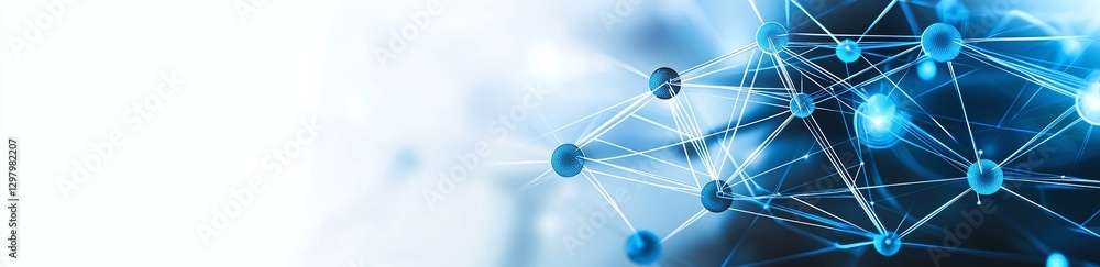 Aufkleber a captivating abstract representation of modern technology showcasing interconnected nodes and vibra