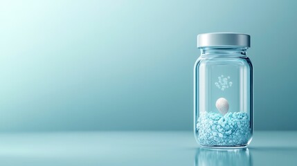 Obraz premium Success Story of IVF Concept Depicted in Laboratory Setting with Baby Bottle and Embryo Visualization