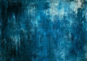 深海の青 - 抽象的な水彩アート