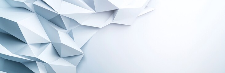 Obraz premium A modern, abstract composition featuring sharp, angular shapes and a clean, minimalist design