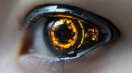 Bionic eye implantation symbolizes the convergence of advanced technology and human tissue, offering a glimpse into the future of vision enhancement through mechanical precision and innovation.

