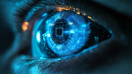 Bionic eye implantation symbolizes the convergence of advanced technology and human tissue, offering a glimpse into the future of vision enhancement through mechanical precision and innovation.

