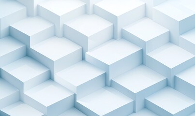 Obraz premium A textured background featuring a series of interlocking white cubes