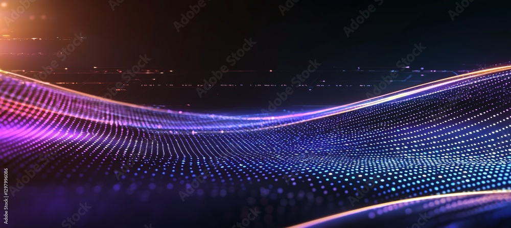 Poster a vibrant abstract background showcasing dynamic waves of colorful light. the swirling patterns crea