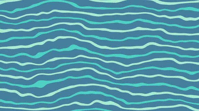 Cartoon-style animated green background with choppy and wiggly zigzag lines