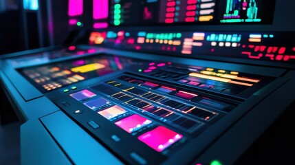 Obraz premium Digital Control Panel in Modern Studio Environment