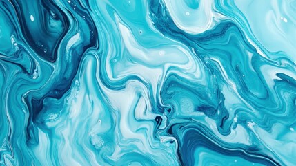 Fototapeta premium Cyan random painted background