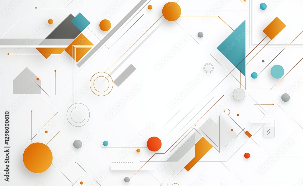 Poster abstract geometric shapes and vibrant colors create a modern and dynamic background suitable for var