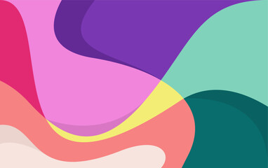 Colorful wave and fluid background for summer background