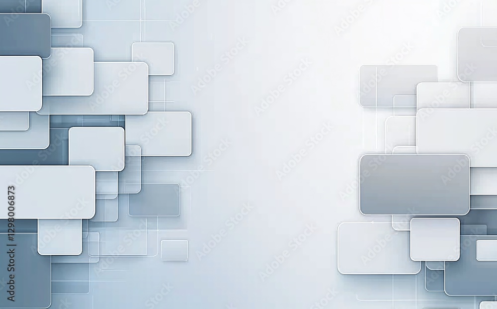 Poster this abstract background features a blend of light and dark blue rectangles with a soft gradient, pe