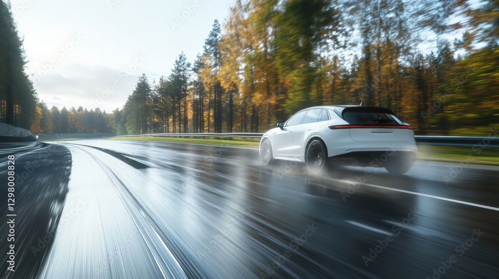 Poster ai-controlled active suspension system dynamically adapting to high-speed road conditions