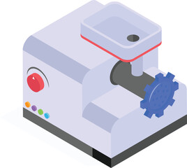 Take a look at this amazing icon of meat grinder in modern style