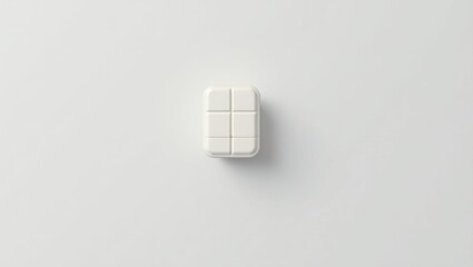 Icosapent Ethyl. White soap bar minimalistic style hygiene concept on