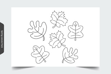 Spring Leaves Illustration 5