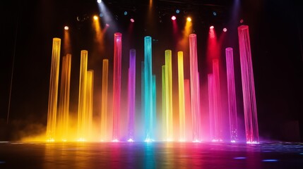 Brilliant Light Column Stage Show
