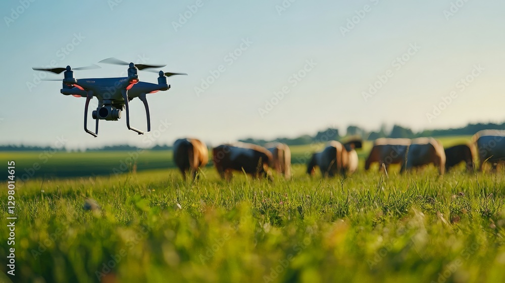 Aufkleber ai-powered autonomous livestock monitoring system using drones and smart sensors in agribusiness