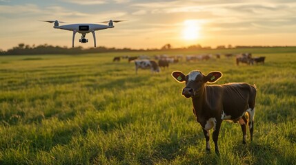 AI-powered autonomous livestock monitoring system using drones and smart sensors in agribusiness