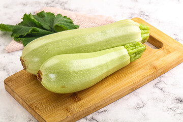 Raw frsh ripe zucchini vegetable