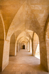 Mardin old city Ancient arched hallway, showcasing historical architecture. Best touristic destination east of Turkiye.