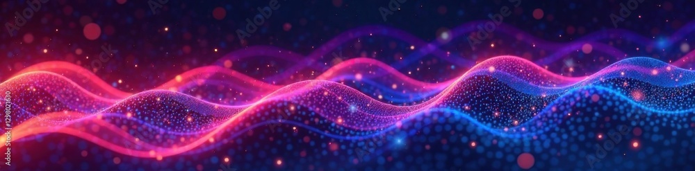 Poster wavy business lines abstract stripe design on a digital screen , waves, patterns, abstract