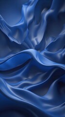Obraz premium This abstract background image features smoke in dark blue, creating a dramatic and interesting atmosphere. The billowing smoke gives a dynamic and energetic impression.